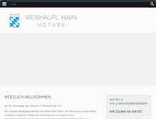 Tablet Screenshot of notare-muehldorf.de
